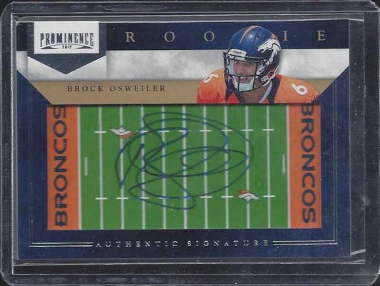 BROCK OSWEILER 2012 PANINI PROMINENCE FIELD ON CARD ROOKIE AUTO RC #D 42/80
