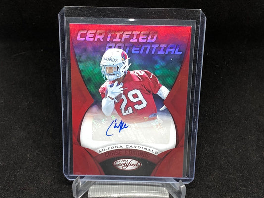 CHASE EDMONDS 2018 CERTIFIED RED POTENTIAL AUTO RC #D 10/75