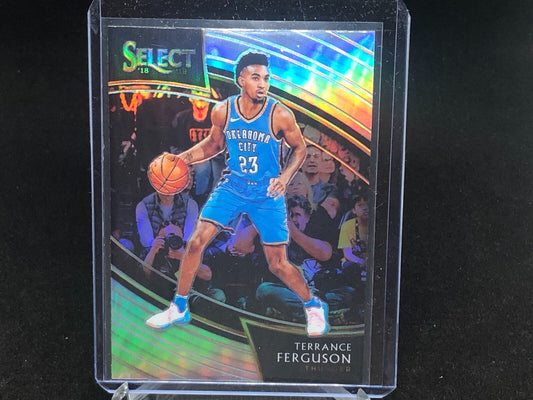 TERRANCE FERGUSON 2018-19 PANINI SELECT COURTSIDE SILVER PRIZM # 226