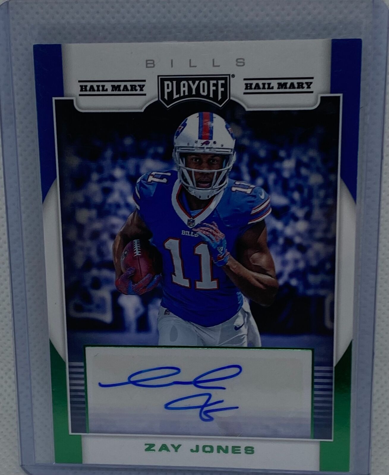ZAY JONES 2017 PANINI PLAYOFF HAIL MARY AUTO RC #RPS-ZJ
