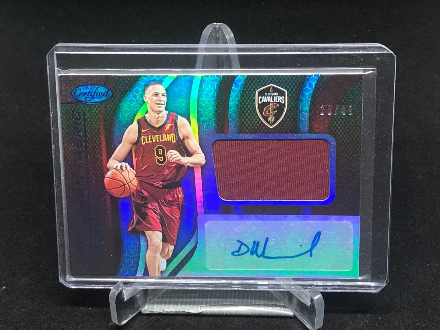 DYLAN WINDLER 2019-20 CERTIFIED BLUE FRESHMAN FABRIC JERSEY AUTO RC #D 23/49