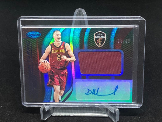 DYLAN WINDLER 2019-20 CERTIFIED BLUE FRESHMAN FABRIC JERSEY AUTO RC #D 23/49