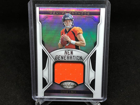 DREW LOCK 2019 PANINI CERTIFIED NEW GENERATION ROOKIE JERSEY RC