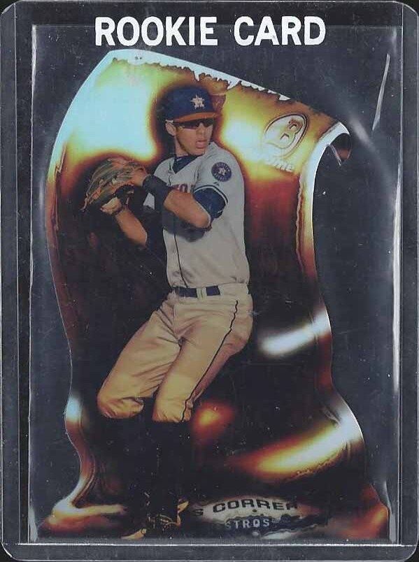 CARLOS CORREA 2014 BOWMAN CHROME FIRE DIE CUT REFRACTOR PROSPECT
