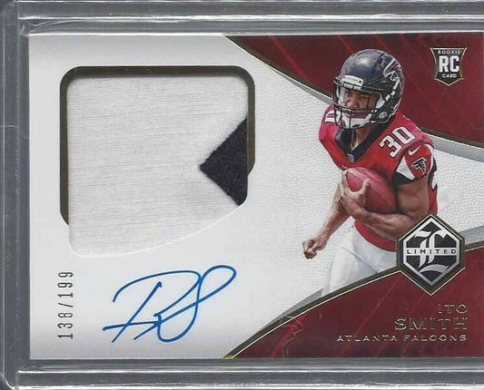 ITO SMITH 2018 LIMITED PREMIUM RPA JUMBO ROOKIE PATCH ON CARD AUTO RC #D 138/199