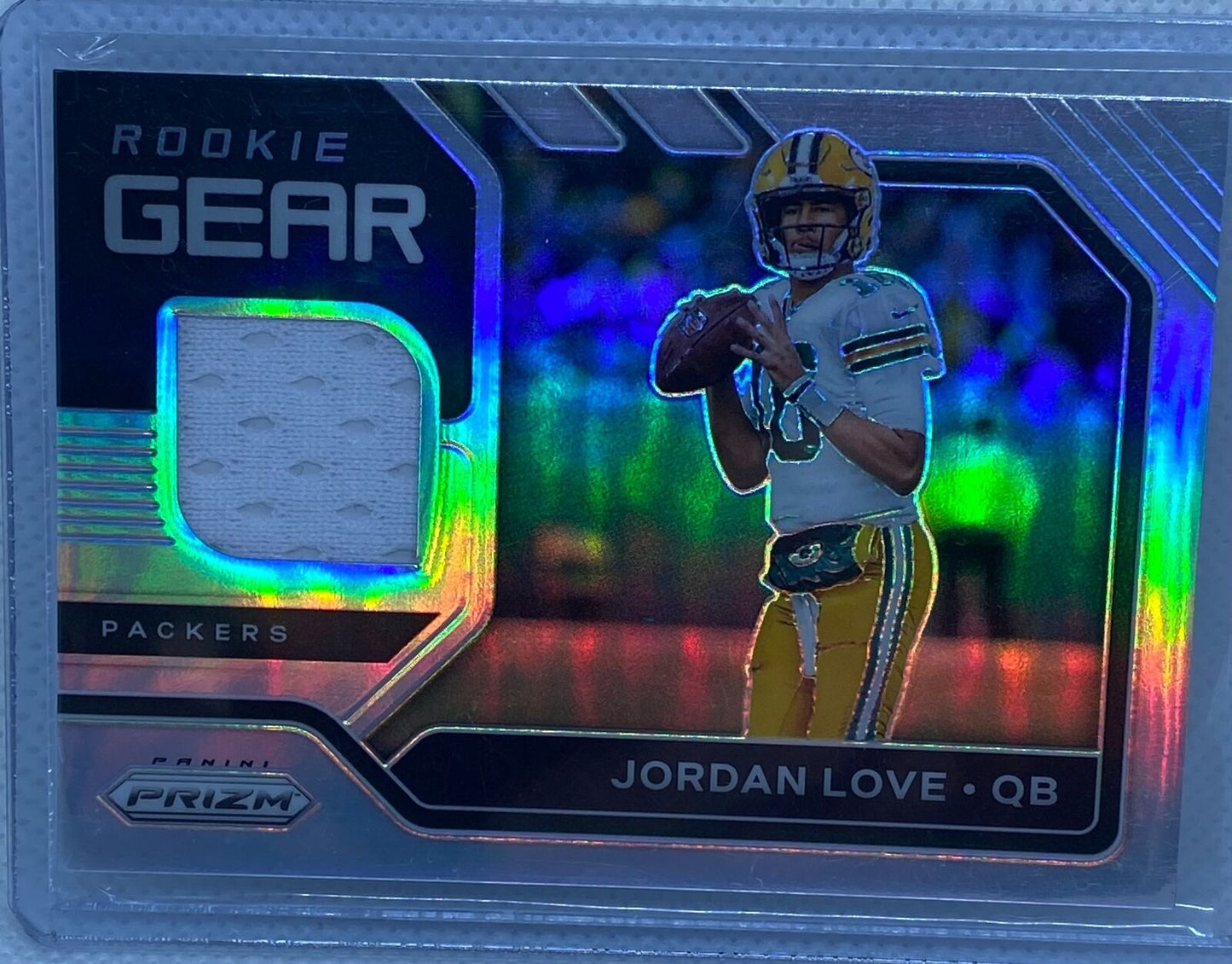 JORDAN LOVE 2020 PANINI PRIZM ROOKIE GEAR JERSEY RC #5