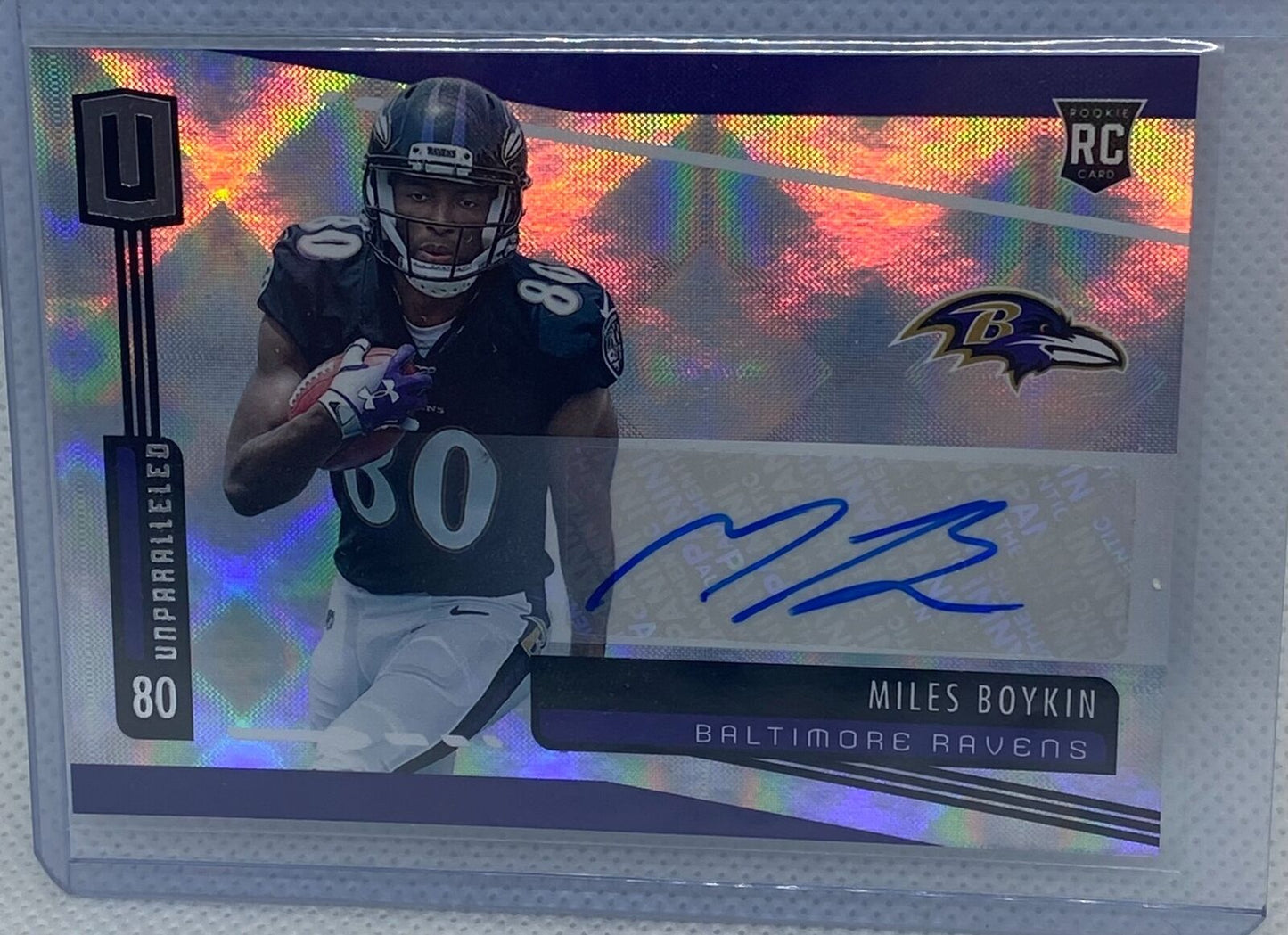 MILES BOYKIN 2019 PANINI UNPARALLELED ROOKIE AUTO RC #268