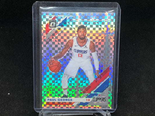 PAUL GEORGE 2019-20 PANINI DONRUSS OPTIC CHECKERBOARD HOLO SP # 20
