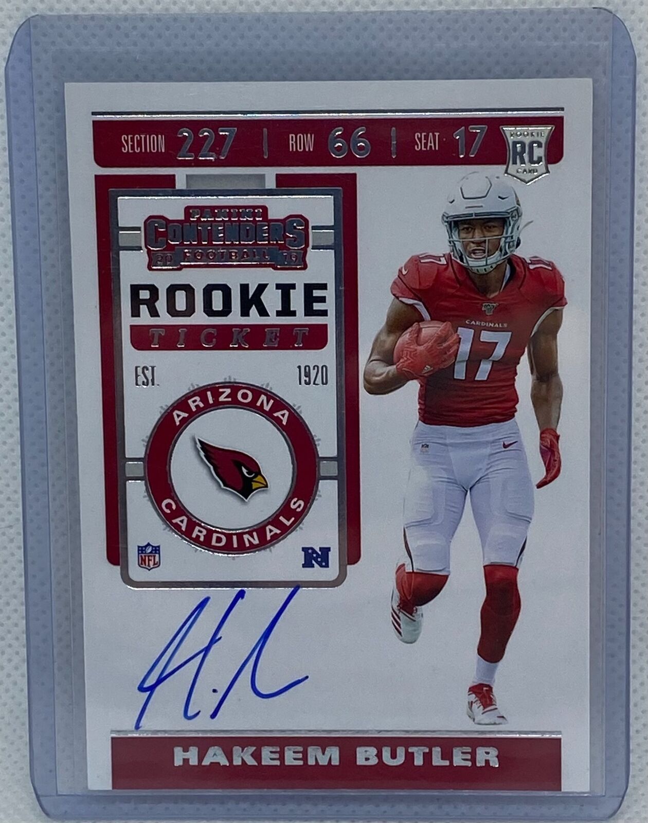 HAKEEM BUTLER 2019 PANINI CONTENDERS ROOKIE TICKET ON CARD AUTO RC #126