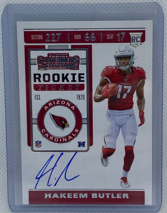 HAKEEM BUTLER 2019 PANINI CONTENDERS ROOKIE TICKET ON CARD AUTO RC #126