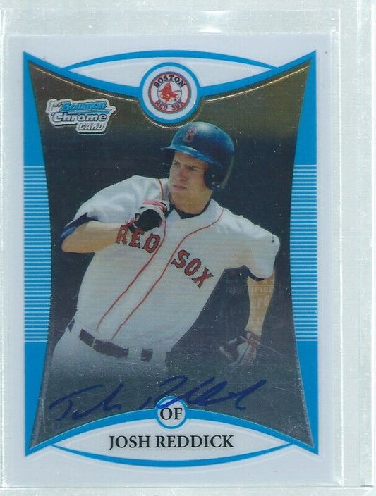 JOSH REDDICK 2008 BOWMAN CHROME 1ST ON CARD AUTO PROSPECT