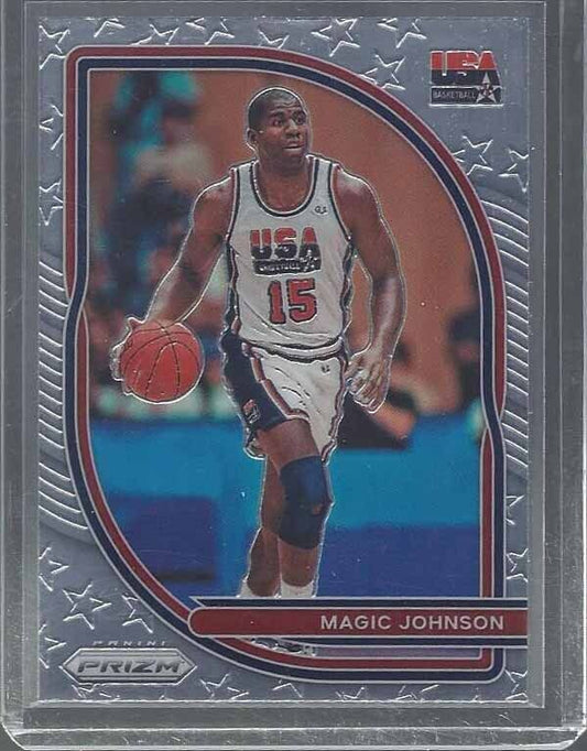 MAGIC JOHNSON 2020-21 PANINI PRIZM USA SHORT PRINT SP #7