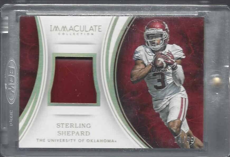 STERLING SHEPARD 2016 IMMACULATE HELMET ROOKIE PATCH RC #D 14/49