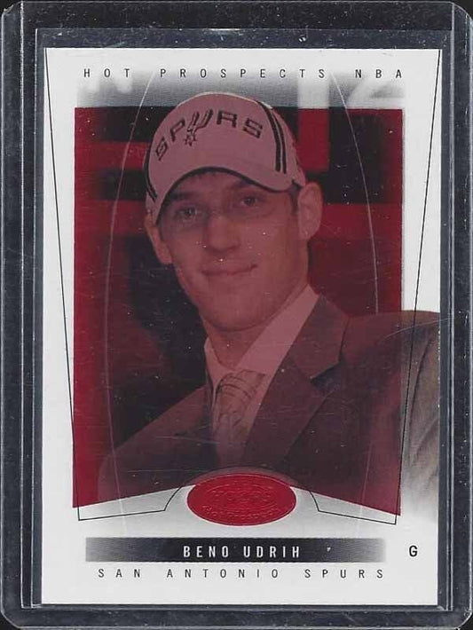 BENO UDRIH 2004-05 HOOPS HOT PROSPECTS RED HOT RUBY ROOKIE RC #D 41/50