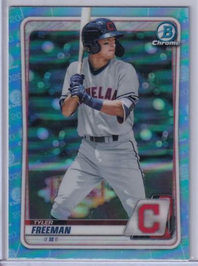 TYLER FREEMAN 2020 BOWMAN CHROME PROSPECT SKY BLUE REFRACTOR BD-78