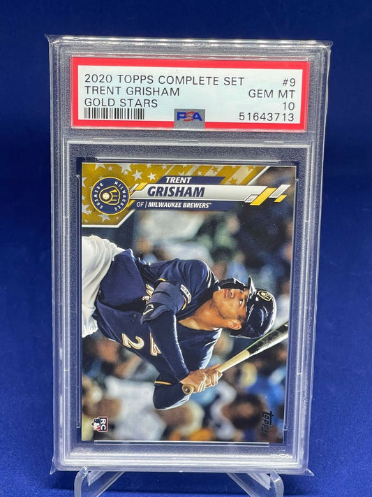 TRENT GRISHAM 2020 TOPPS COMPLETE SET GOLD STARS ROOKIE RC #9 PSA 10 GEM MINT
