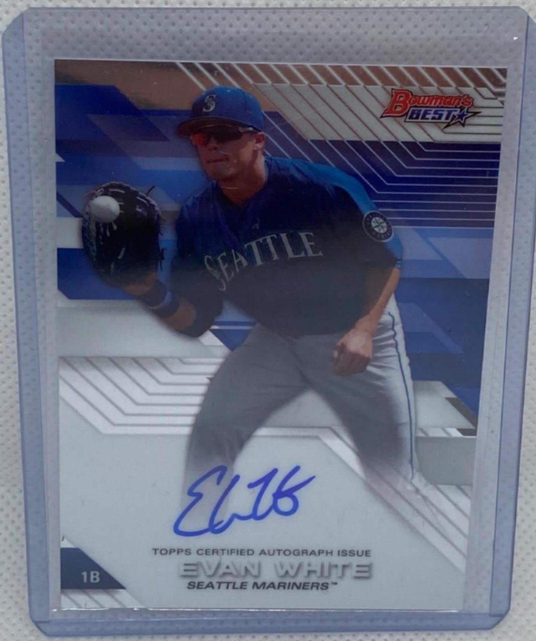 EVAN WHITE 2017 TOPPS BOWMAN'S BEST PROSPECT ON CARD AUTO #B17-EW
