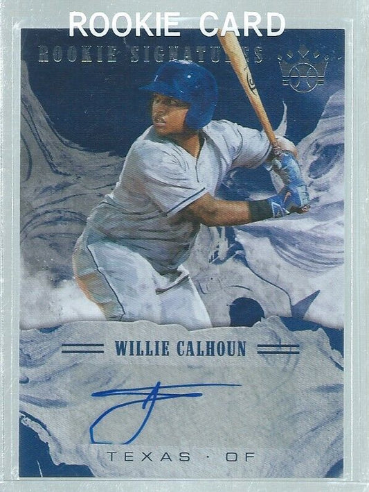 WILLIE CALHOUN 2018 DIAMOND KINGS AUTO PROSPECT