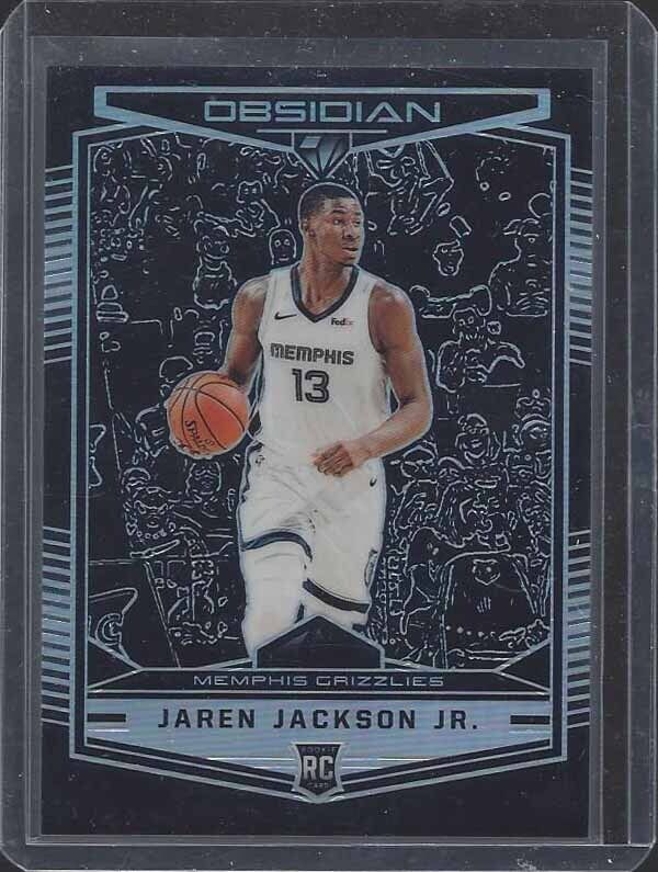 JAREN JACKSON JR 2018-19 PANINI OBSIDIAN PREVIEW RC # 581