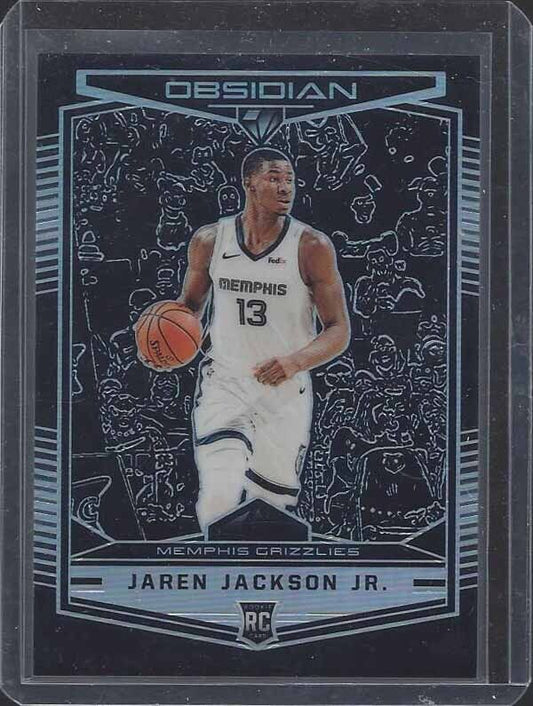 JAREN JACKSON JR 2018-19 PANINI OBSIDIAN PREVIEW RC # 581