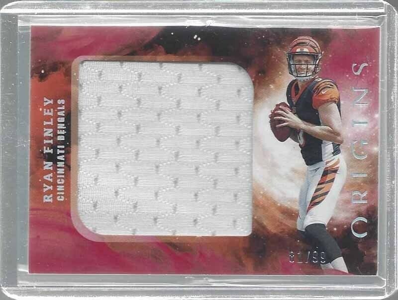 RYAN FINLEY 2019 PANINI ORIGINS RED ROOKIE JUMBO JERSEY RC #D 81/99