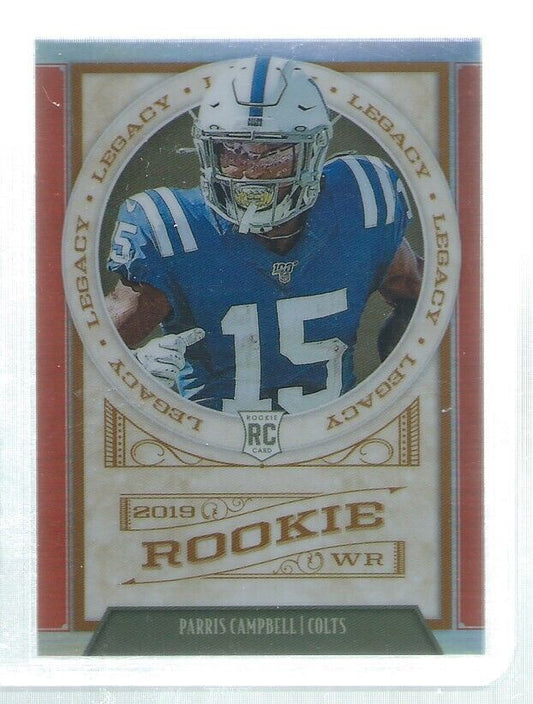 PARRIS CAMPBELL 2019 CHRONICLES LEGACY ORANGE PRIZM ROOKIE RC #D 61/75