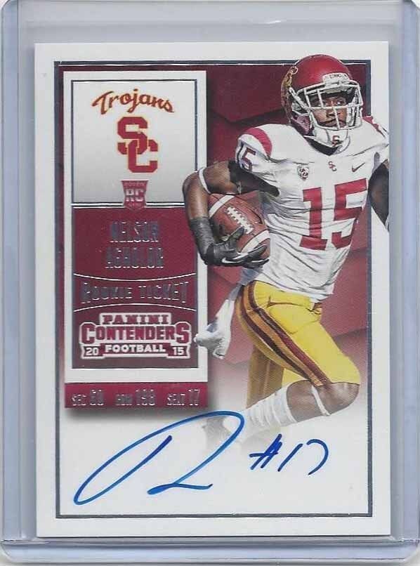 NELSON AGHOLOR 2015 CONTENDERS COLLEGE TICKET RARE SP ON CARD ROOKIE AUTO RC 230