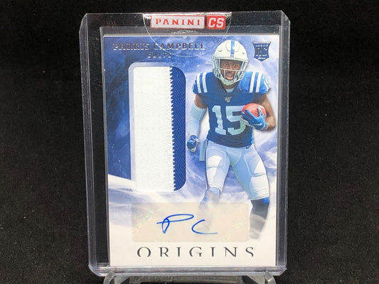 PARRIS CAMPBELL 2019 PANINI ORIGINS 2 CLR PATCH AUTO RC # 115
