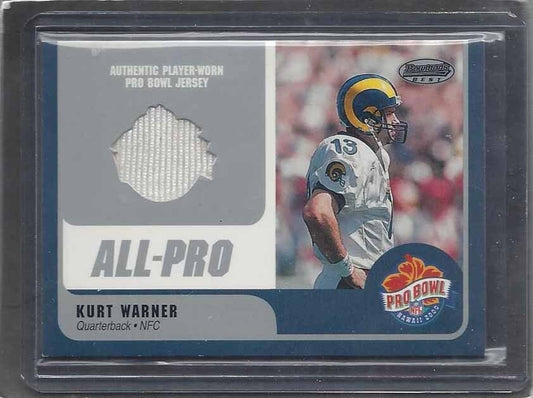 KURT WARNER 2000 BOWMAN'S BEST ALL PRO BOWL RAMS GAME USED JERSEY