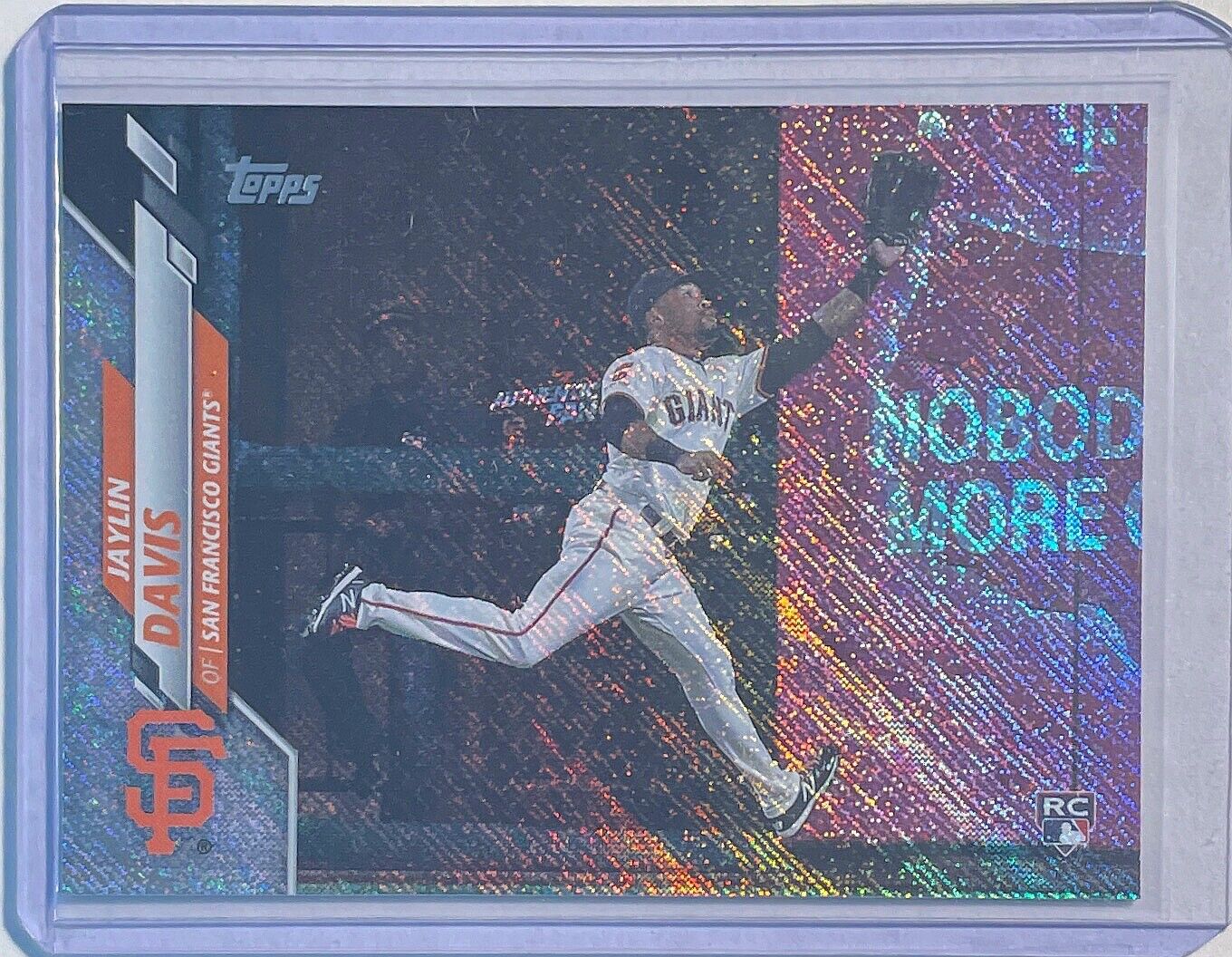 JAYLIN DAVIS 2020 TOPPS SERIES ONE FOILBOARD ROOKIE RC #D 009/264