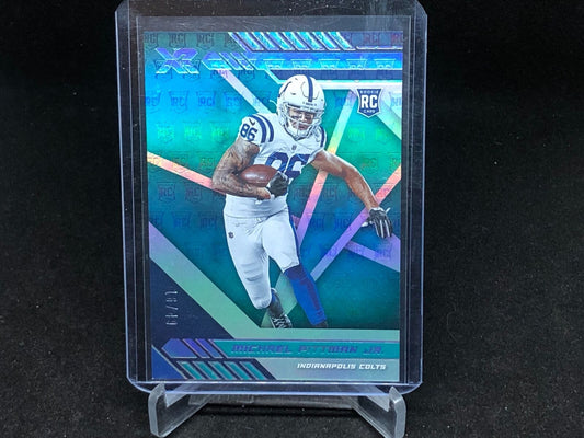 MICHAEL PITTMAN JR 2020 PANINI XR TEAL RC #D 16/49