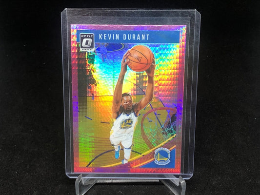 KEVIN DURANT 2018-19 PANINI DONRUSS OPTIC PINK HYPER HOLO # 22