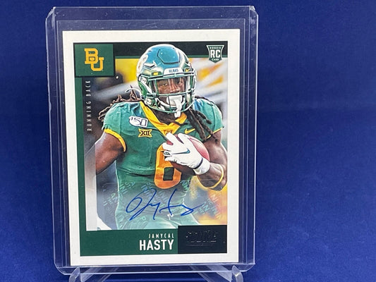 JAMYCAL HASTY 2020 PANINI SCORE AUTOGRAPH ROOKIE AUTO RC # 383