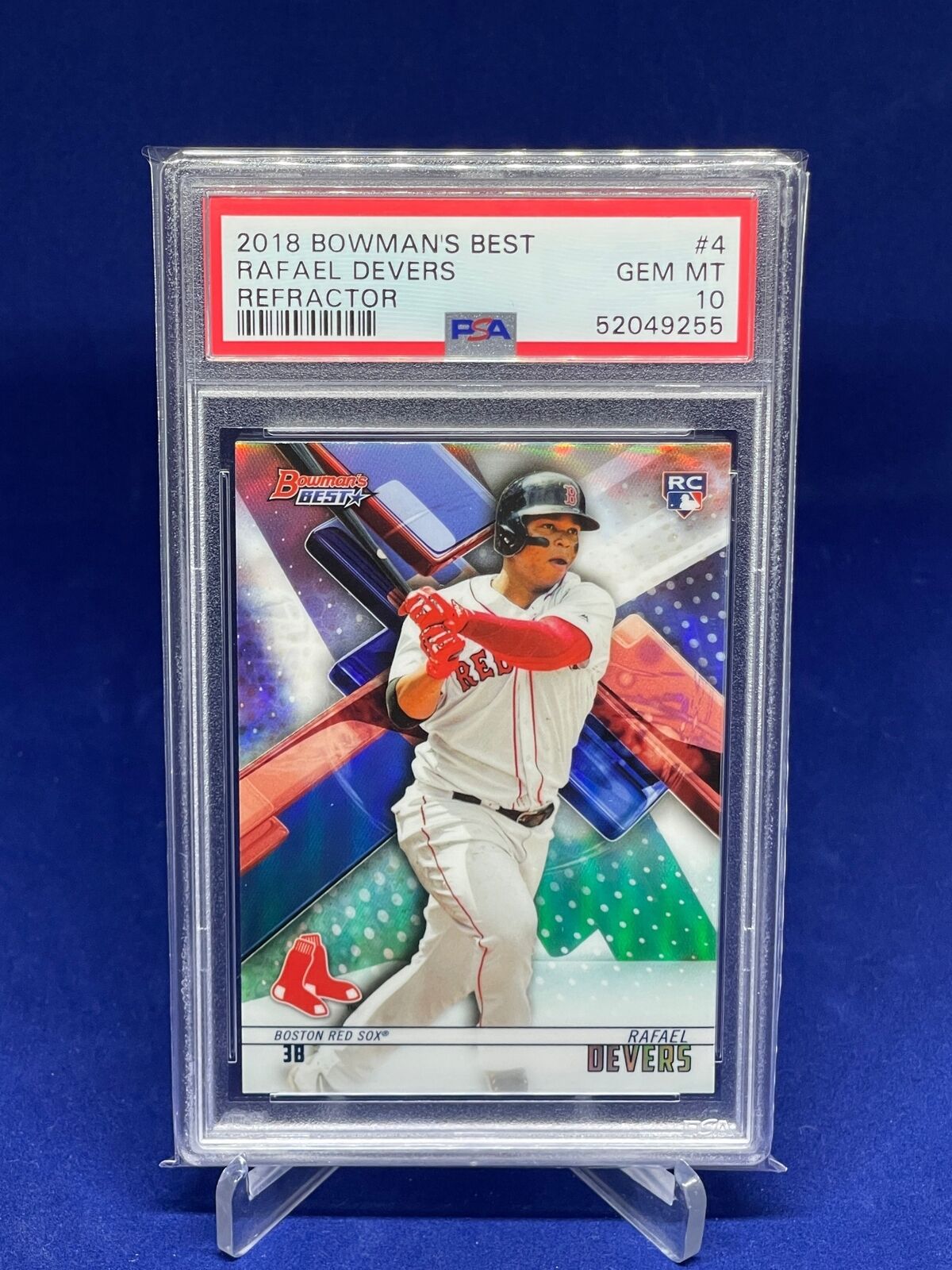 RAFAEL DEVERS 2018 BOWMANS BEST REFRACTOR ROOKIE RC #4 PSA 10 GEM MINT