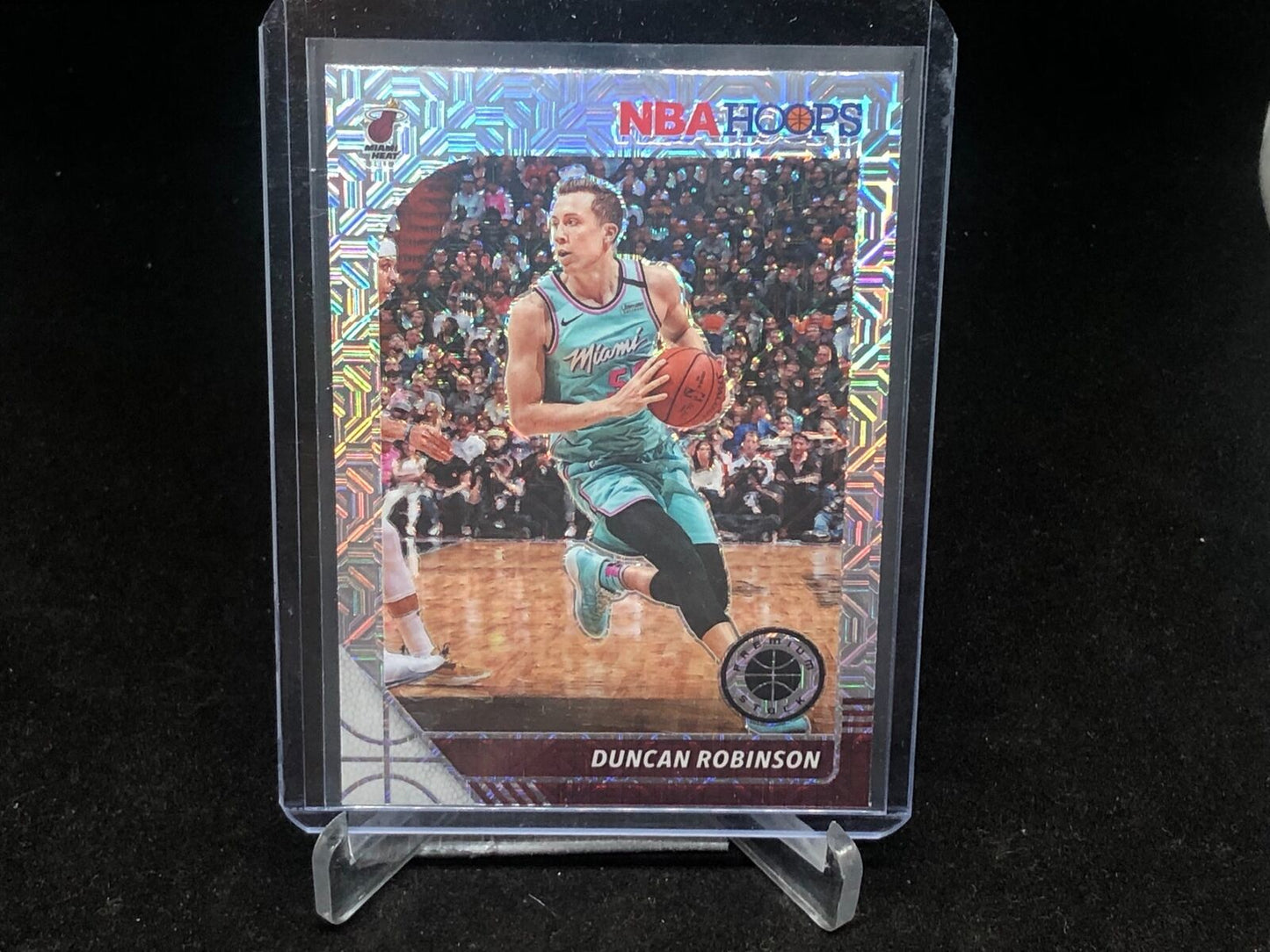 DUNCAN ROBINSON 2019-20 PANINI HOOPS PREMIUM STOCK MOJO PRIZM RC # 262