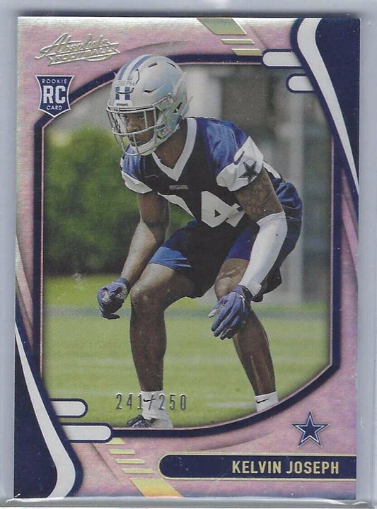 KELVIN JOSEPH 2021 ABSOLUTE SILVER ROOKIE RC #D 241/250