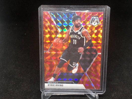 KYRIE IRVING 2019-20 PANINI MOSAIC ORANGE REACTIVE MOSAIC PRIZM # 11