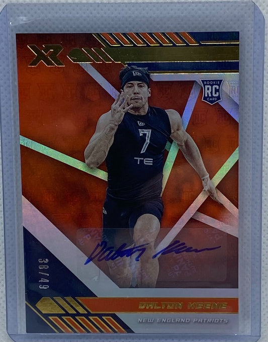DALTON KEENE 2020 PANINI XR ORANGE ROOKIE AUTO RC #D 38/49