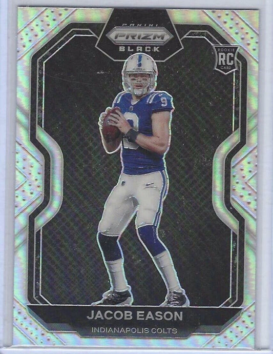 JACOB EASON 2020 PANINI CHRONICLES PRIZM BLACK SILVER PRIZM RC #PB-25