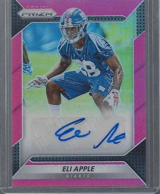 ELI APPLE 2016 PANINI PRIZM PINK PRIZMS SP GIANTS SHORT PRINT ROOKIE AUTO RC