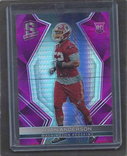 RYAN ANDERSON 2017 PANINI SPECTRA NEON PINK ROOKIE PRIZM RC #D 6/15