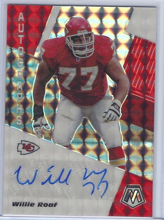 WILLIE ROAF 2020 PANINI MOSAIC SILVER MOSAIC PRIZM AUTO #AM18