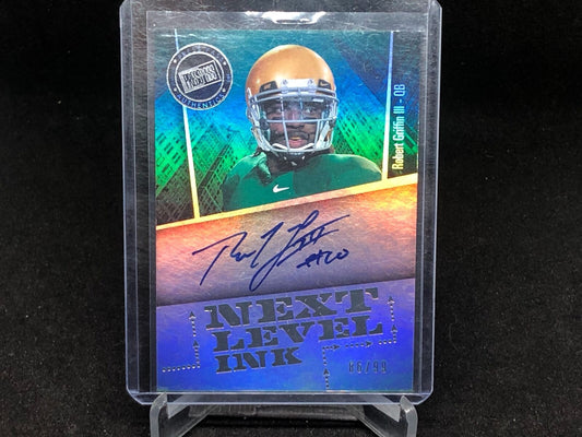 ROBERT GRIFFIN III 2012 PRESS PASS NEXT LEVEL INK ON CARD AUTO RC #D 86/99