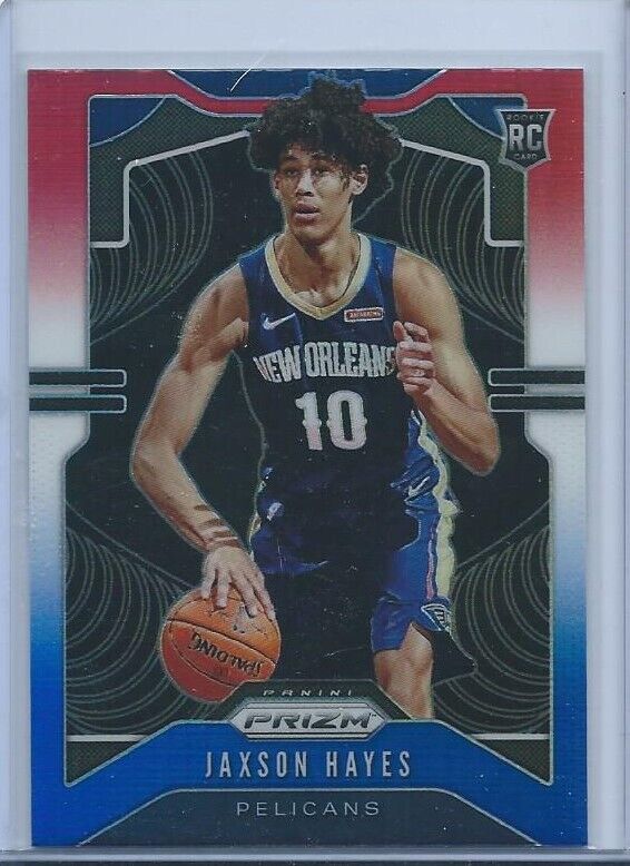JAXSON HAYES 2019-20 PANINI PRIZM RED WHITE BLUE PRIZMS RC #254