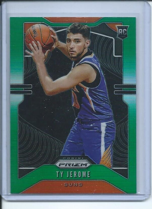 TY JEROME 2019-20 PANINI PRIZM GREEN PRIZMS RC #268