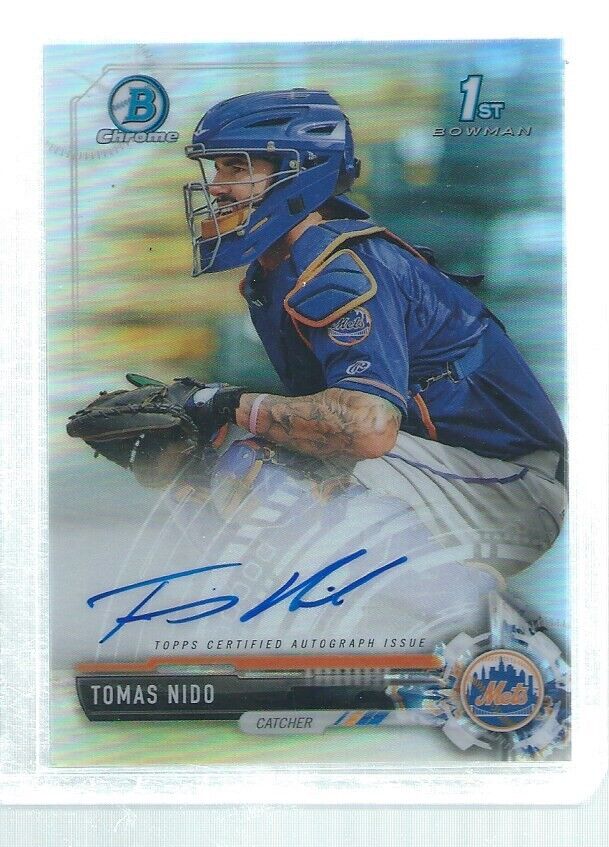 TOMAS NIDO 2017 BOWMAN CHROME 1ST ON CARD AUTO REFRACTOR PROSPECT #D 235/499
