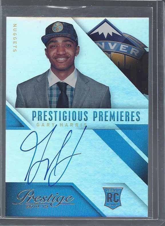 GARY HARRIS 2014-15 PRESTIGE PRESTIGIOUS PREMIERES ON CARD ROOKIE AUTO RC