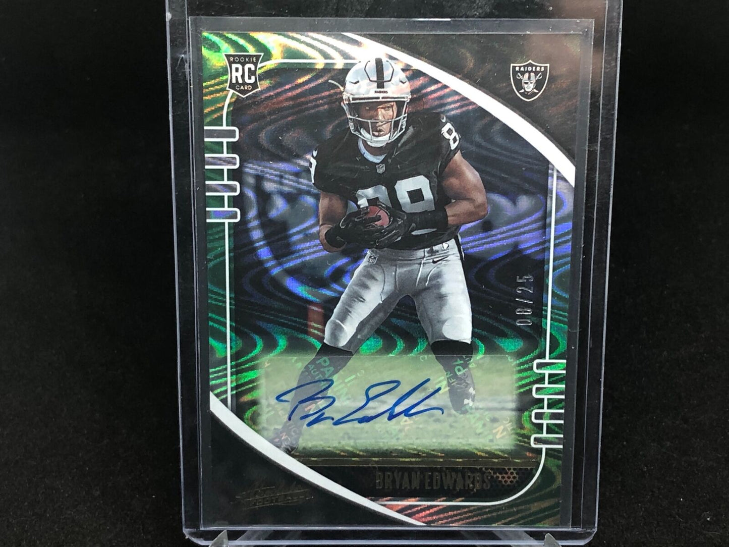 BRYAN EDWARDS 2020 PANINI ABSOLUTE GREEN WAVE AUTO RC #D 8/25