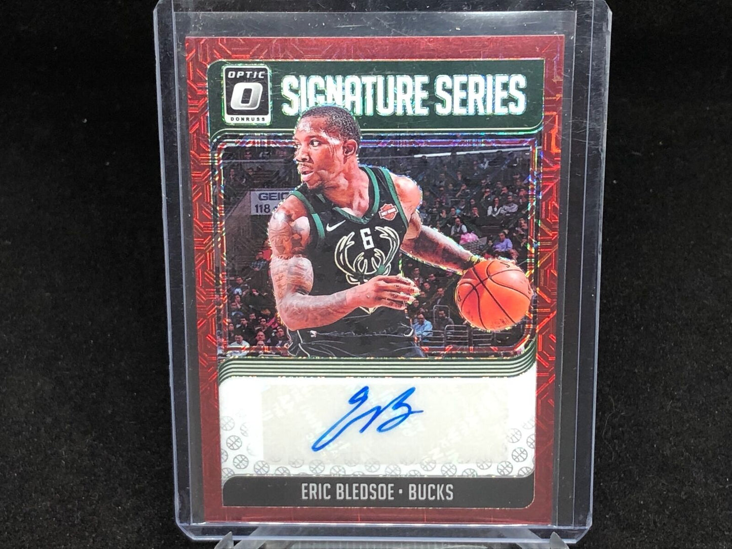 ERIC BLEDSOE 2018-19 PANINI DONRUSS OPTIC RED SIGNATURE SERIES AUTO