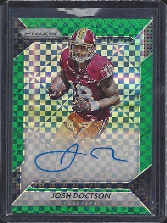 JOSH DOCTSON 2016 PANINI PRIZM GREEN POWER PRIZMS ROOKIE AUTO RC #D 20/49
